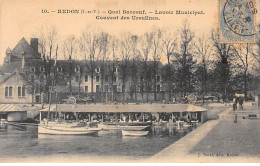 REDON - Quai Surcouf - Lavoir Municipal - Couvent Des Ursulines - état - Redon