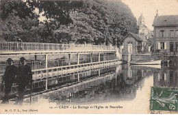 CAEN - Le Barrage Et L'Eglise De Naucelles - Très Bon état - Caen