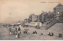 CABOURG - La Plage Et Le Casino - Très Bon état - Cabourg