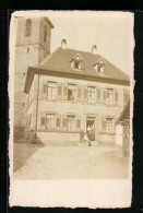 Foto-AK Seukendorf, Pfarrhaus Und Kirche 1918  - Andere & Zonder Classificatie