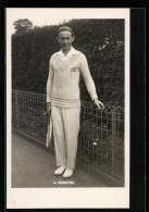 AK Tennisspieler J. Borotra, Wimbledon-Teilnehmer 1927  - Tenis