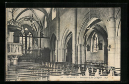 AK Romont, Interieur De La Collegiale - Nef  - Romont