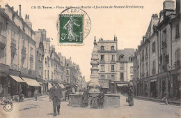 TOURS - Place Du Grand Marché Et Fontaine De Beaune Semblançay - Très Bon état - Tours