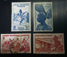 Afrique Occidentale Française 1947 Local Motives Modèle: Dist. De Grav Gravure: Del. Sc. Mazelin Lot 1 - Used Stamps