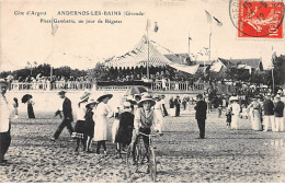 ANDERNOS LES BAINS - Place Gambetta, Un Jour De Régates - Très Bon état - Andernos-les-Bains