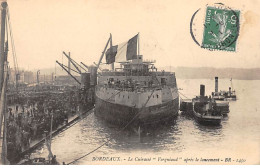 BORDEAUX - Le Cuirassé " Vergniaud " Après Le Lancement - Très Bon état - Bordeaux