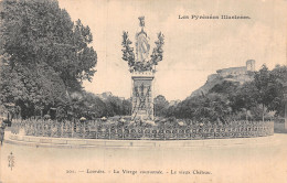 65-LOURDES LA VIERGE COURONNEE LE VIEUX CHÂTEAU-N°5150-C/0225 - Lourdes