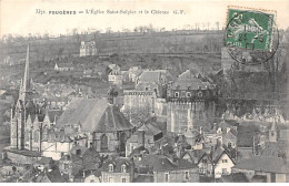 FOUGERES - L'Eglise Saint Sulpice Et Le Calvaire - Très Bon état - Fougeres