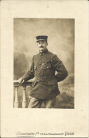 3096 Photo Carte D'un Militaire En Uniforme - N° 10 Bien Visible Sur Le Col - Weltkrieg 1914-18
