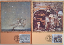 1982..SWEDEN..LOT OF 2 MAXIMUM CARDS..John Bauer - Tarjetas – Máxima