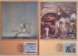 1982..SWEDEN..LOT OF 2 MAXIMUM CARDS..John Bauer - Cartes-maximum (CM)