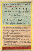 Chromo Les Belles Inventions - Publicité Chocolat Le Rhône - Les Notes De Musique - Autres Appareils