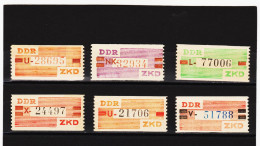 YZO454 DDR 1960 DIENSTMARKE - B WERTSTREIFEN F.d. ZKD V - X ** Postfrisch  Siehe ABBILDUNG - Sonstige & Ohne Zuordnung