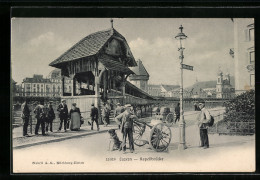 AK Luzern, An Der Kapellbrücke  - Lucerne