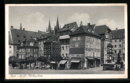 AK Eger, Alte Häuser Am Platz  - Tschechische Republik