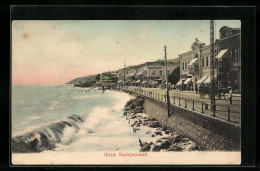 AK Jalta, Promenade Am Ufer  - Ukraine