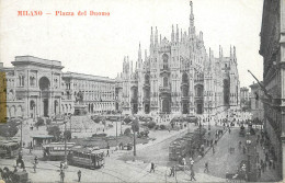 Postcard Italy Milano Piazza Del Duomo - Milano