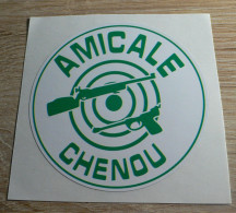 AUTOCOLLANT AMICALE CHENOU - THEME TIR SPORTIF - Adesivi