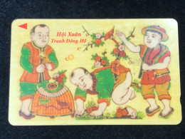 Card Phonekad Vietnam(painting 3- 60 000dong-2001)-1pcs - Vietnam