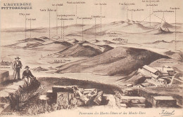 63-PANORAMA DES MONTS DOME ET DES MONTS DORE-N°5153-H/0351 - Other & Unclassified