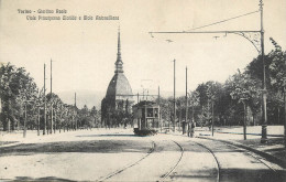 Postcard Italy Torino Giardino Reale Tram - Otros Monumentos Y Edificios