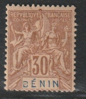 BENIN - N°41 * (1894) 30c Brun - Nuevos