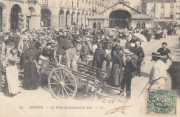 Francia  -  Seine Maritime  -  Dieppe  -  La Vente Du Poisson à La Crièe -  F. Piccola  -  Viagg  - Molto Bella Animata - Dieppe