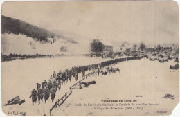 Panorama De Lucerne - Défilé De L'artillerie Francoise Et L'arrivée Du Bataillon Bernois - Village De Verrières 1870-71 - Luzern