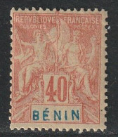 BENIN - N°42 ** (1894) 40c Orange - Ungebraucht