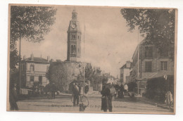 CRÉCY-EN-BRIE  77  LE BEFFROI  ET RUE NATIONALE - Sonstige & Ohne Zuordnung