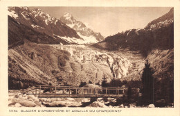 74-GLACIER D ARGENTIERE ET AIGUILLE DU CHARDONNET-N°5156-D/0133 - Other & Unclassified