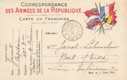 Militaria * F.M. FM Franchise Militaire * CPA * Cachet Trésor Et Postes 105 1914 * Arrivée Nort Sur Erdre - Sonstige & Ohne Zuordnung