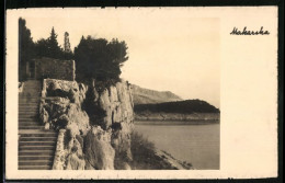 AK Makarska, Küstenpartie Mit Treppe  - Croatie