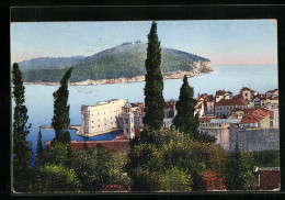 AK Dubrovnik, Ortspanorama Vom Berg Aus Gesehen  - Croatie