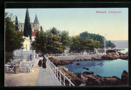 AK Abbazia, Strandpartie  - Kroatien