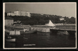 AK Crikvenica, Ortsansicht Mit Pier  - Kroatië