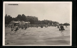 AK Crikvenica, Strandbad Mit Badenden  - Kroatië