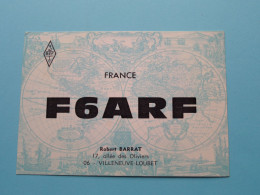 F6ARF - FRANCE - BARRAT Robert Villeneuve-Loubet ( Radio / QSL ) 1969 ( See SCANS ) ! - Altri & Non Classificati