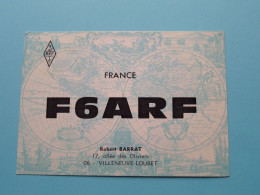 F6ARF - FRANCE - BARRAT Robert Villeneuve-Loubet ( Radio / QSL ) 1969 ( See SCANS ) ! - Other & Unclassified