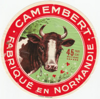 1 ETIQUETTE  CAMEMBERT FIN NORMAND  76 SEINE MARITIME - Käse