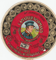 1 ETIQUETTE  CAMEMBERT  L .AMATEUR NORMAND  TRES ANCIENNE   VALLEE  USINE BERJOU - Käse