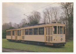 BRUXELLES  ( TRAMWAYS ) MOTRICE ET REMORQUE TYPE  " STANDARD "  ( 1950 ) - Tramways