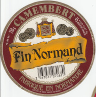 1 ETIQUETTE  CAMEMBERT  LE NORMAND   61 BRIOUZE - Kaas