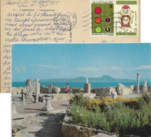 YT 758 Sécurité Routière - Feu Tricolore Et Piéton - YT 739 Planning Familial - Lettre De Monastir Pour La France - Tunesien (1956-...)