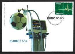 AZERBAIDJAN. Timbre De 2021 Sur Enveloppe 1er Jour. Euro 2020. - Eurocopa (UEFA)