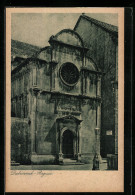 AK Dubrovnik-Ragusa, Alte Kirche, Von Der Strasse Gesehen  - Kroatië