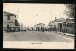 CPA Igney-Avricourt, Vue Partielle Avec Einwohnergruppe  - Other & Unclassified