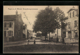 CPA Pagny A. D. Mosel, Des Enfants In Der Strassburgerstrasse  - Other & Unclassified