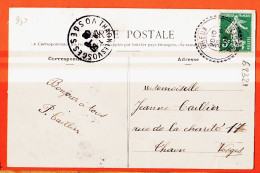 06064 / DOMREMY 88-Vosges Souvenir De .. Multivues Perlé GREUX 1908 à Jeanne CAILLIER Thaon  - Domremy La Pucelle