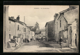 CPA Pompey, La Grande-Rue, Vue De La Rue  - Autres & Non Classés